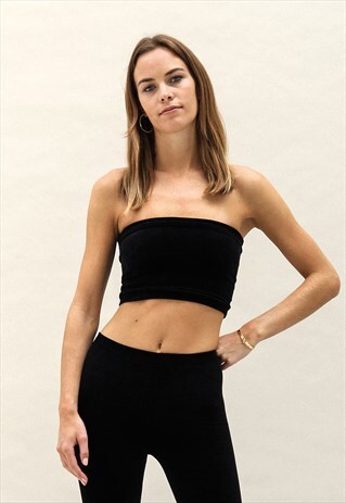 BLACK VELVET BANDEAU