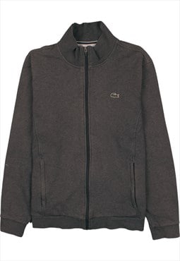 Vintage 90's Lacoste Sweatshirt Full Zip Up Grey XLarge