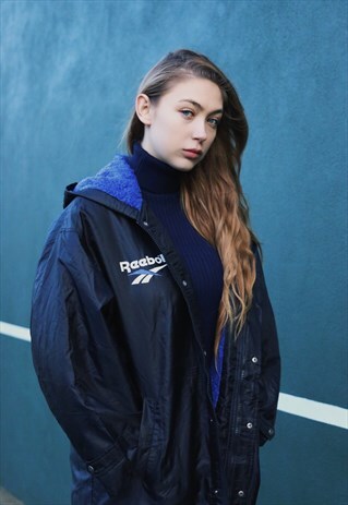 VINTAGE REEBOK SPORT LONG HOODED COAT