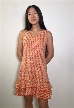 Vintage 90s cotton pattern dress 