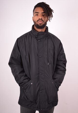 CHAMPION MENS VINTAGE JACKET LARGE BLACK 90S