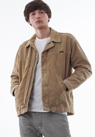 VINTAGE WRANGLER CORDUROY COAT 90S BEIGE
