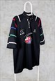 VINTAGE RUGBY SHIRT JERSEY LIVE FOR RUGBY SIX NATIONS BLACK