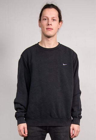 VINTAGE 90'S NIKE BLACK SWEATER JUMPER