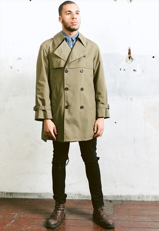 VINTAGE BEIGE TRENCH COAT