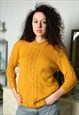 VINTAGE 70S MOD BEADED HANDMADE TEXTURED KNIT JUMPER SWEATER