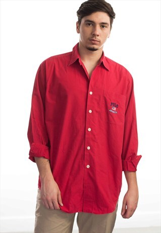 VINTAGE POLO RALPH LAUREN LOGO SHIRT 90S M 10