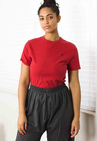 VINTAGE POLO RALPH LAUREN T-SHIRT LOGO 90S X 5.9