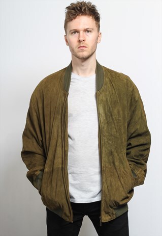 VINTAGE SUEDE BOMBER JACKET