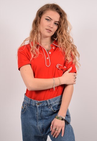 VINTAGE MOSCHINO POLO SHIRT RED