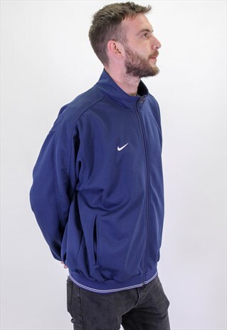 VINTAGE NIKE JACKET IN BLUE XL