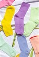 BOLD PURPLE COLOUR BLOCK SOCKS