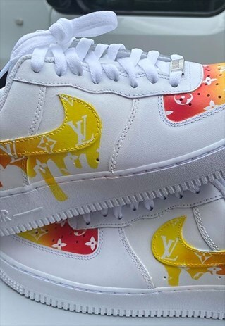 NIKE CUSTOMISED AF1 SUNSET DRIP & TOE CAP