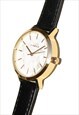 COMPACT MARBLE EFFECT GOLD WATCH