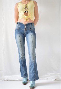 Vintage y2k western low mid rise sexy flared Guess jeans