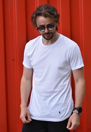 VINTAGE 90S POLO RALPH LAUREN WHITE T-SHIRT