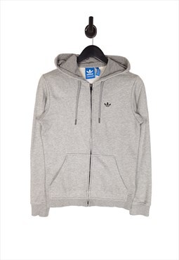 Adidas Hoodie Size Small In Grey Men's Full Zip Hooded 