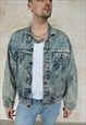 VINTAGE LEVI'S ACID WASH DENIM JACKET