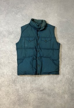 The North Face Gilet Popper Up Puffer Vest with Logo