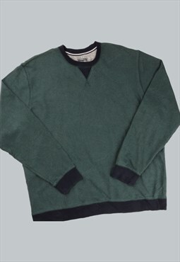 Vintage  Unknown Sweatshirt Plain Green XLarge