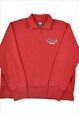 Vintage Roots Canada 1/4 Zip Sweatshirt Red Large