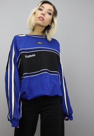 VINTAGE 90S OVERSIZED SPORTS SWEATER SWEATERSHIRT