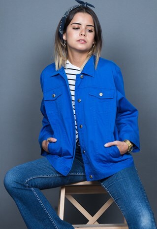 VINTAGE 80S POLO RALPH LAUREN CHAPS DENIM JACKET / S1192
