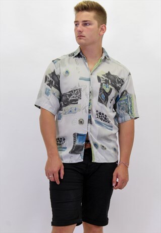 VINTAGE CRAZY PATTERN FESTIVAL SHIRT