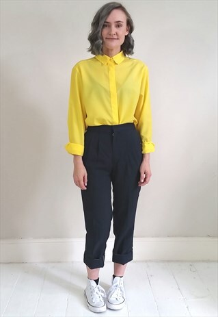 VINTAGE 80'S YELLOW LONG SLEEVE LENGTH