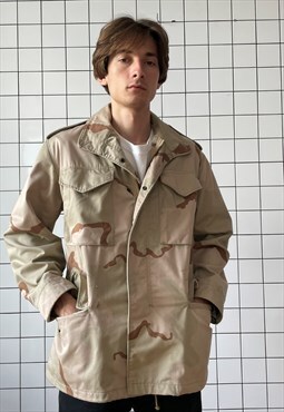 Vintage ALPHA INDUSTRIES Jacket Military Coat 80s Camo