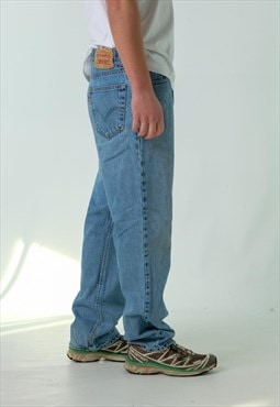 Blue 90s Levi's 505 Denim Jeans Baggy Pants