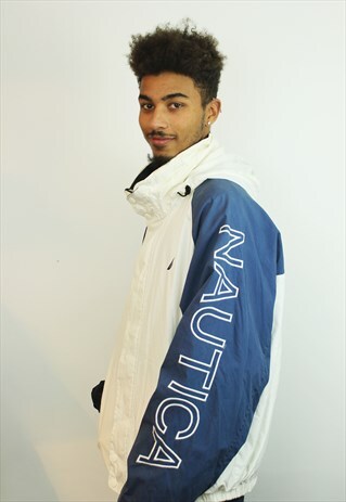 AMAZING VINTAGE NAUTICA REVERSIBLE COAT / JACKET, XL