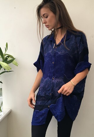 CRAZY PATTERN OVERSIZED RETRO VINTAGE UNISEX FESTIVAL SHIRT