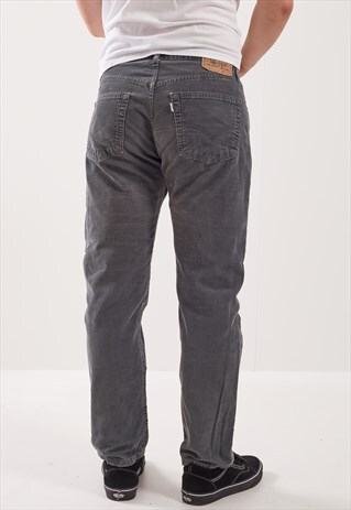 VINTAGE LEVI'S 551 STRAIGHT LEG CORDUROY TROUSERS