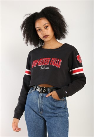 vintage champion crop sweatshirt