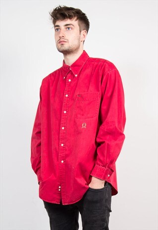 VINTAGE RED TOMMY HILFIGER SHIRT
