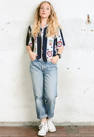 VINTAGE 80S NAUTICAL SHIRT