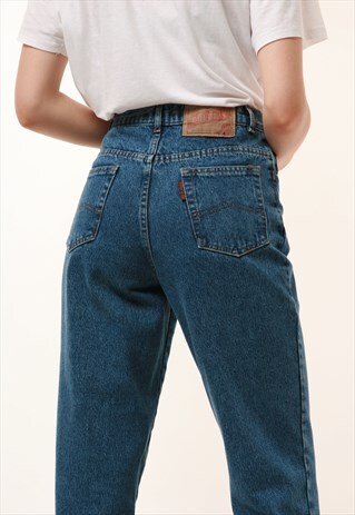 90S VINTAGE HIGH WAISTED DENIM MOMS JEANS 915