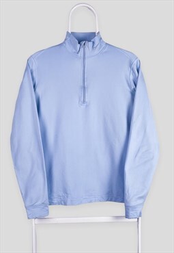 Vintage Nike 1/4 Zip Baby Blue Sweatshirt Women's Large