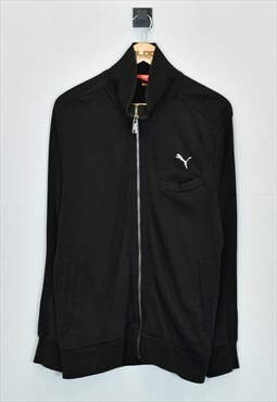 Vintage Puma Zip Up Sweatshirt Black Large 
