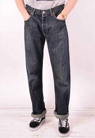 LEVI'S MENS VINTAGE JEANS W33 L33 BLUE 90S