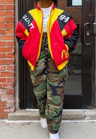 VINTAGE 90S NASCAR MCDONALD'S BILL ELLIOT RACING JACKET