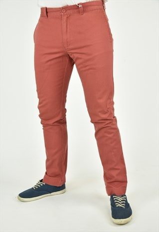 VINTAGE 90'S J. CREW ORANGE KHAKI PANTS SIZE 32