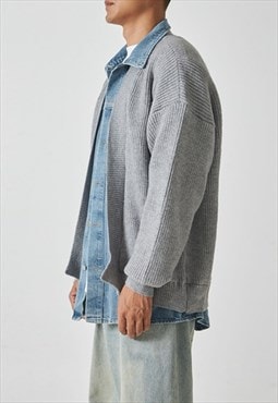 Men's Design Denim Cardigan Jacket A VOL.3