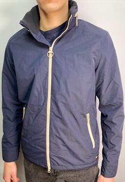 Vintage Barbour waterproof and breathable jacket in navy (S)