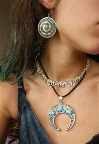 TURQUOISE MOON NECKLACE