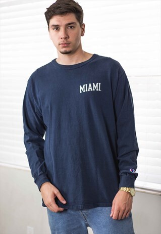 VINTAGE CHAMPION T-SHIRT LOGO 90S L 11.3