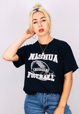 VINTAGE OVERSIZED NASHUA FOOTBALL TEE