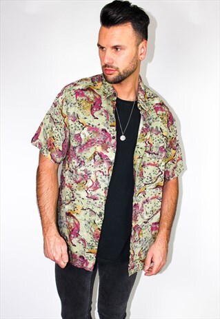VINTAGE ABSTRACT PRINT SHIRT
