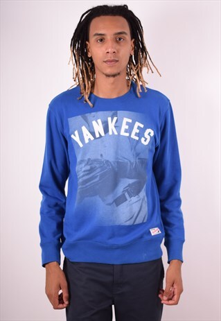 MAJESTIC MENS VINTAGE SWEATSHIRT JUMPER MEDIUM 90S
